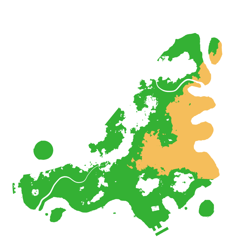Biome Rust Map: Procedural Map, Size: 3500, Seed: 3413