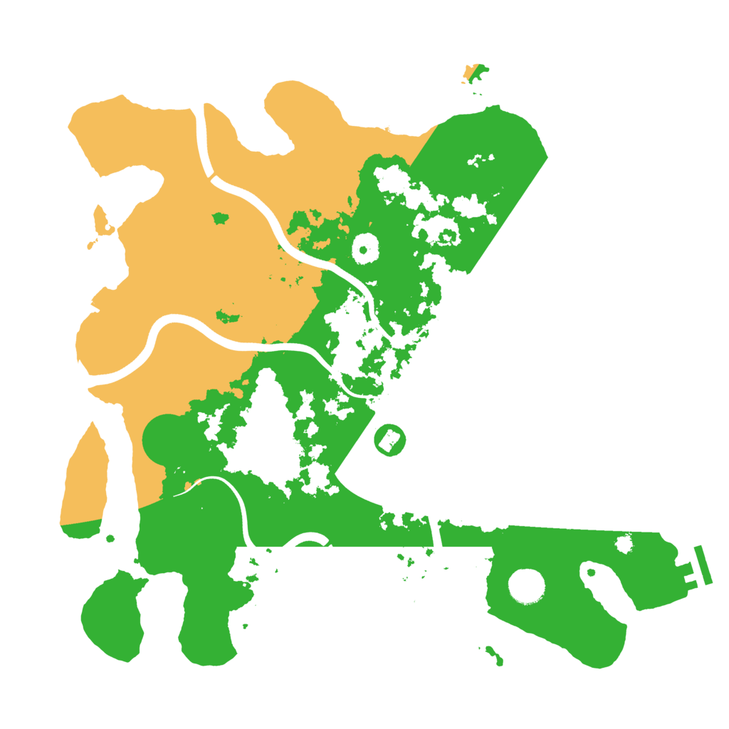 Biome Rust Map: Procedural Map, Size: 3700, Seed: 4811349