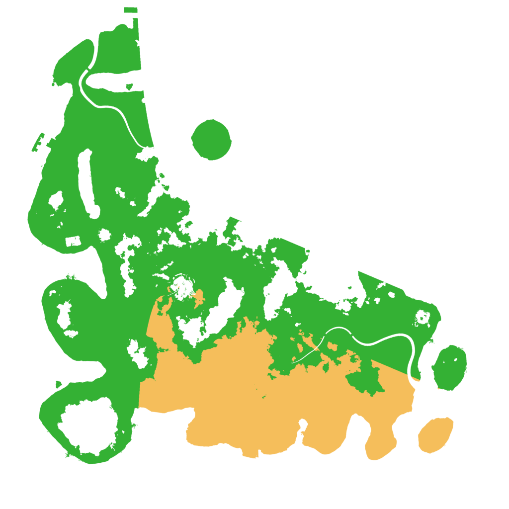Biome Rust Map: Procedural Map, Size: 3700, Seed: 4692132
