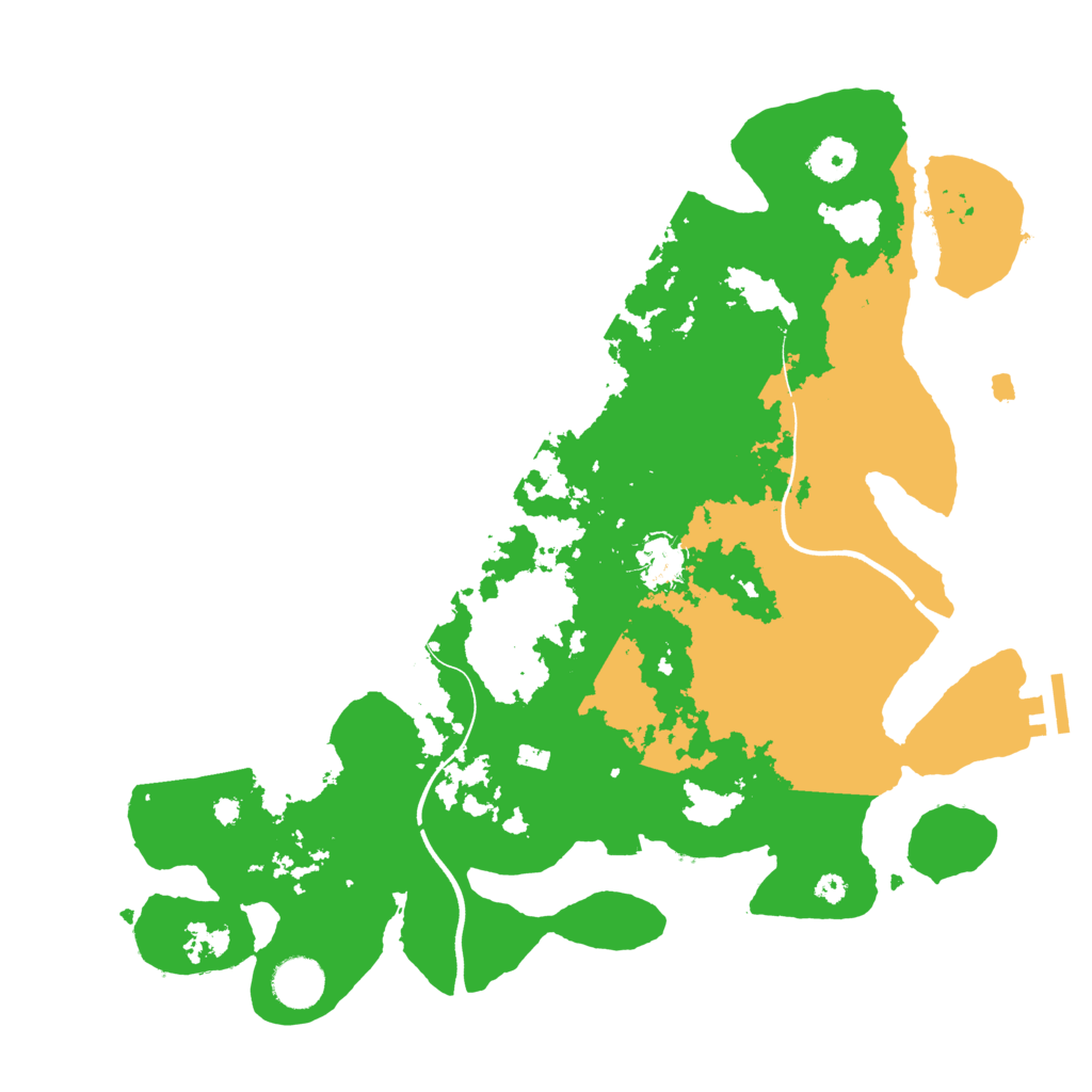 Biome Rust Map: Procedural Map, Size: 3700, Seed: 3909434