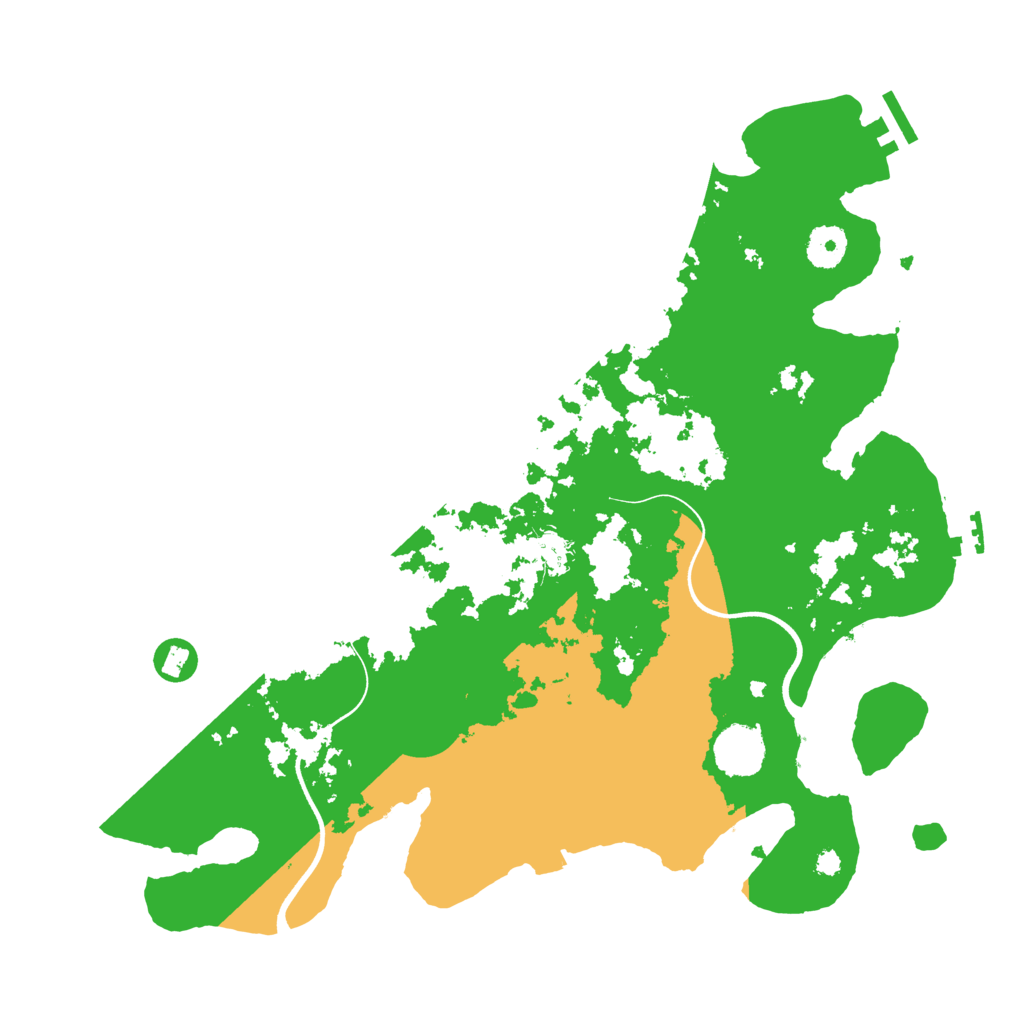 Biome Rust Map: Procedural Map, Size: 3700, Seed: 239997