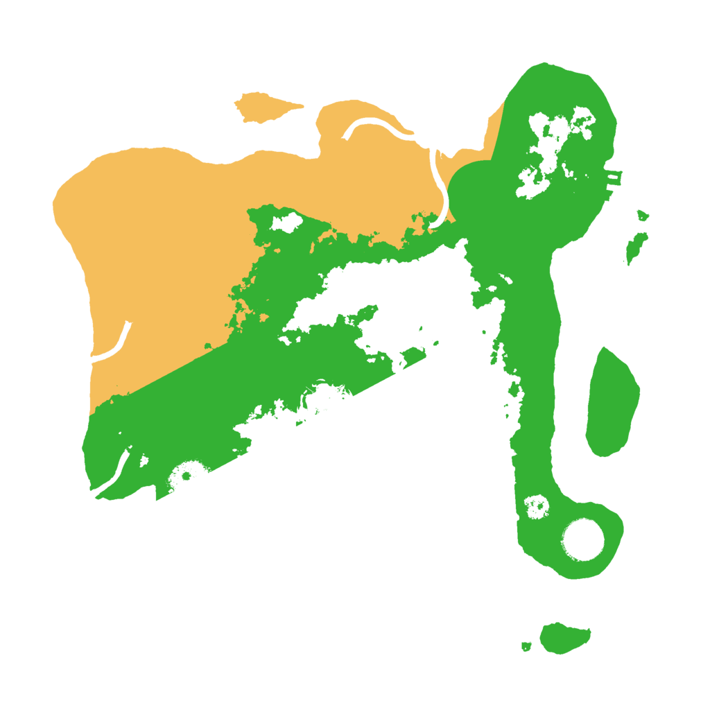 Biome Rust Map: Procedural Map, Size: 3000, Seed: 262309625