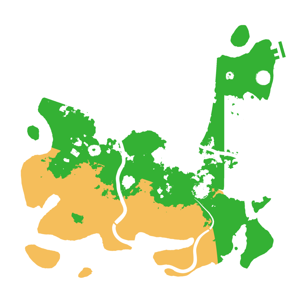 Biome Rust Map: Procedural Map, Size: 3700, Seed: 1446429