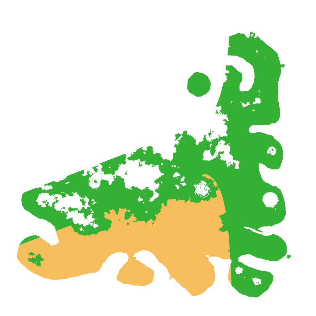 Biome Rust Map: Procedural Map, Size: 3700, Seed: 116525