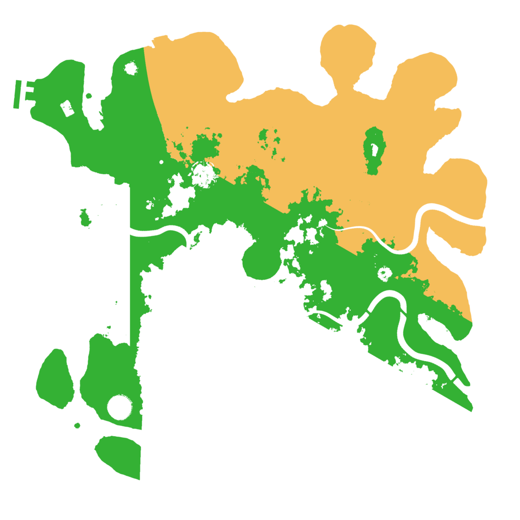 Biome Rust Map: Procedural Map, Size: 3700, Seed: 193326