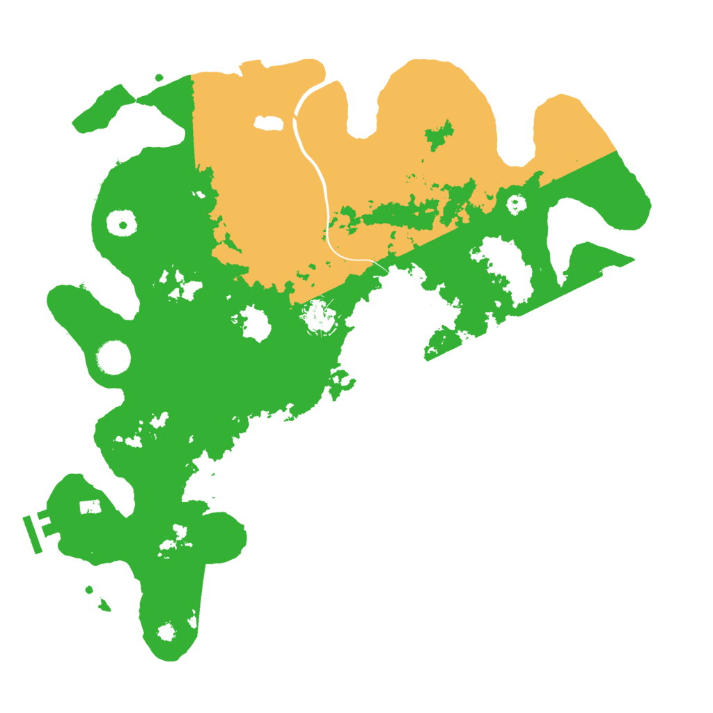 Biome Rust Map: Procedural Map, Size: 3700, Seed: 4107428