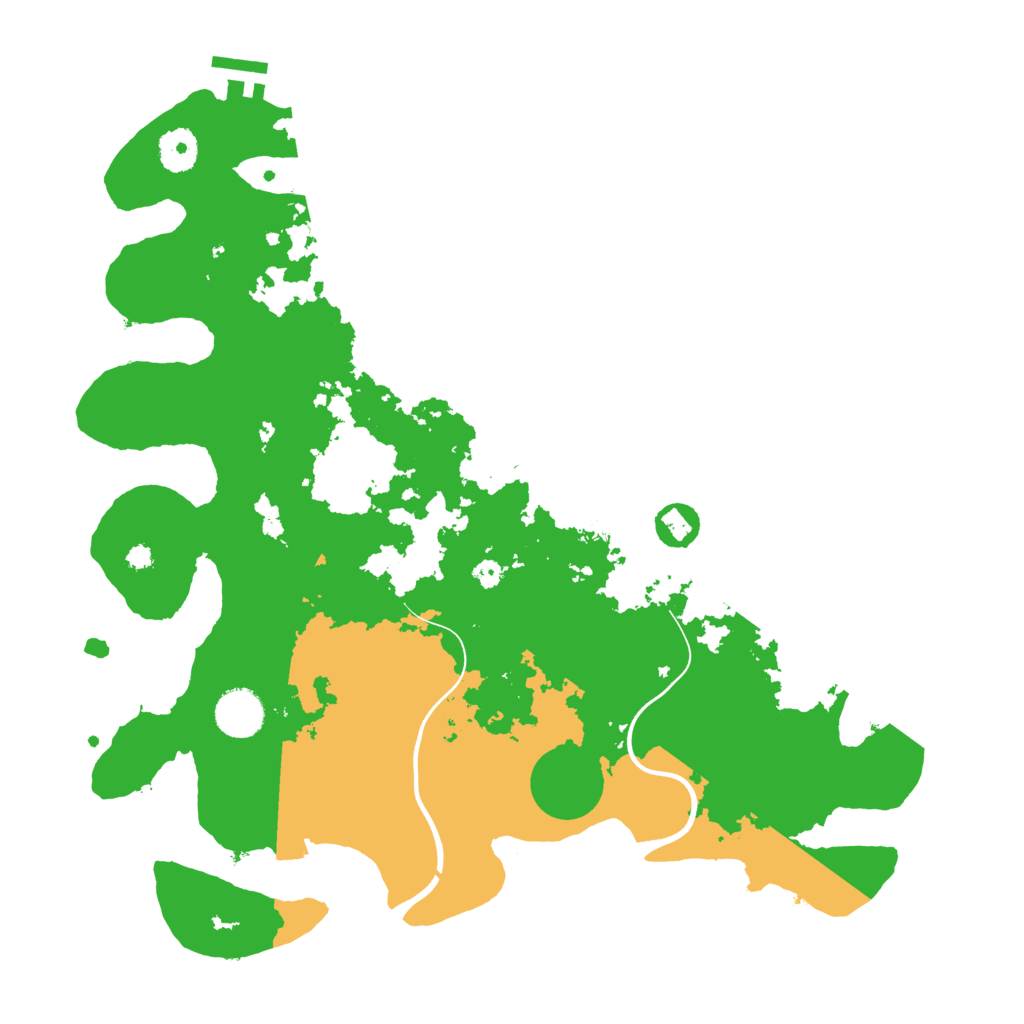 Biome Rust Map: Procedural Map, Size: 3700, Seed: 4197765