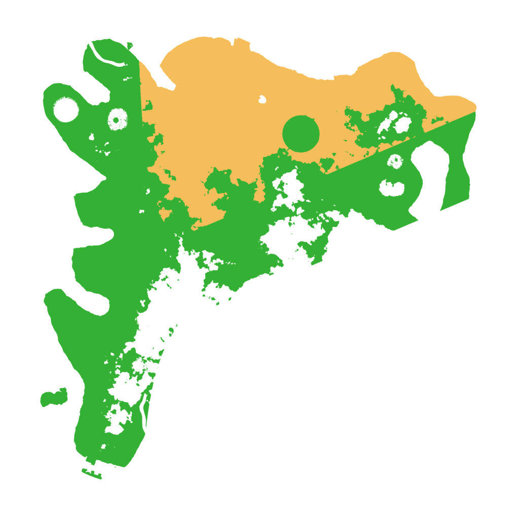 Biome Rust Map: Procedural Map, Size: 3700, Seed: 1383393