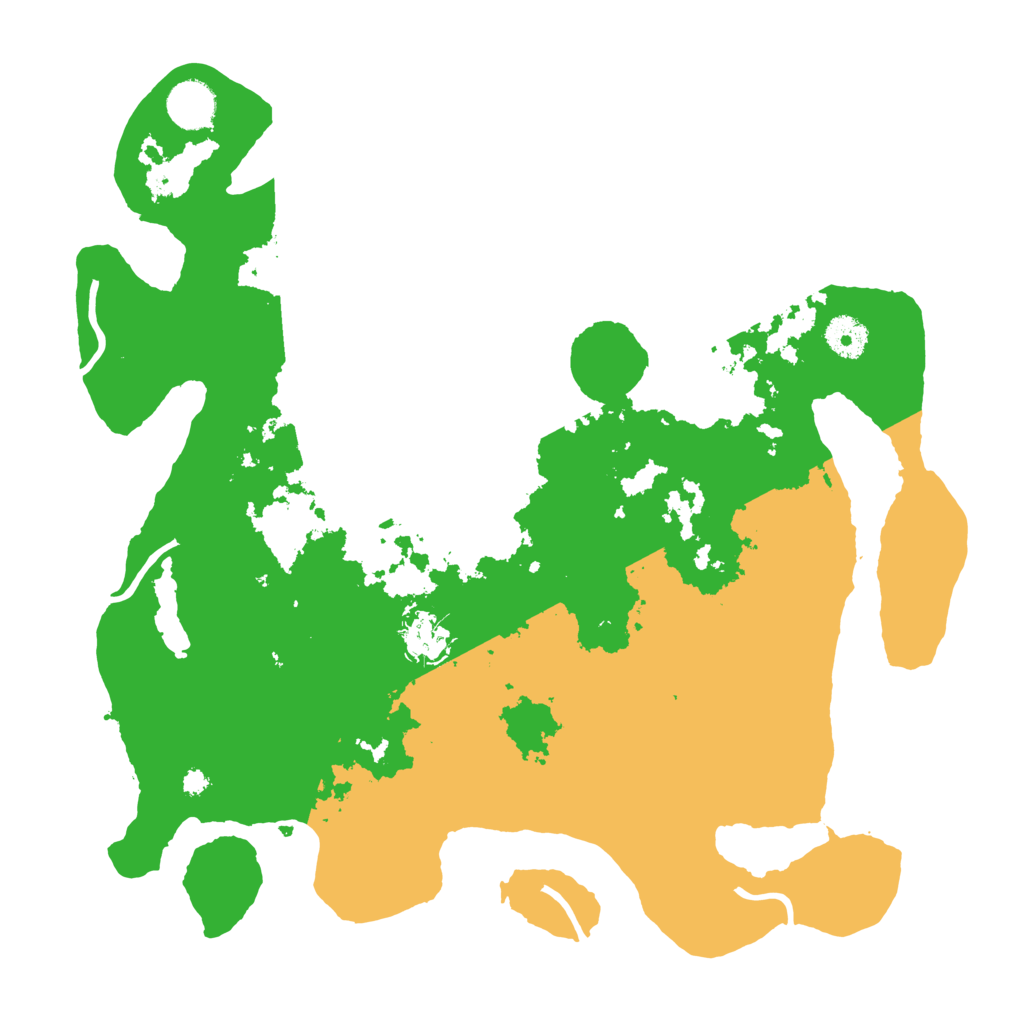 Biome Rust Map: Procedural Map, Size: 3700, Seed: 6437623