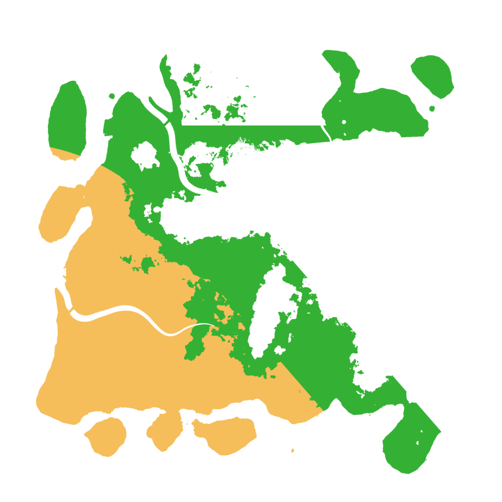 Biome Rust Map: Procedural Map, Size: 3500, Seed: 48902
