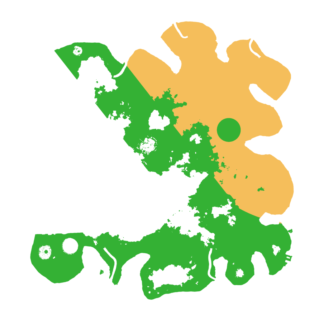 Biome Rust Map: Procedural Map, Size: 3550, Seed: 35200