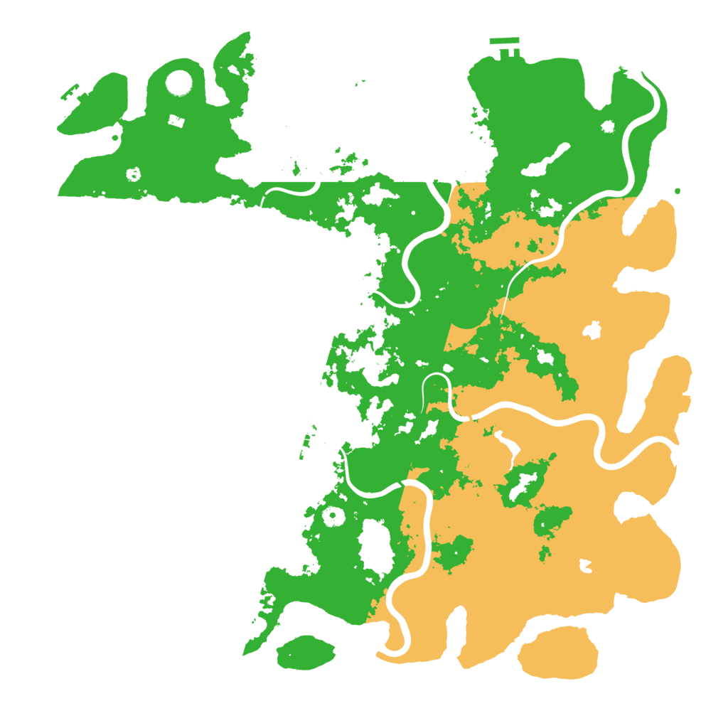 Biome Rust Map: Procedural Map, Size: 5000, Seed: 1627375757