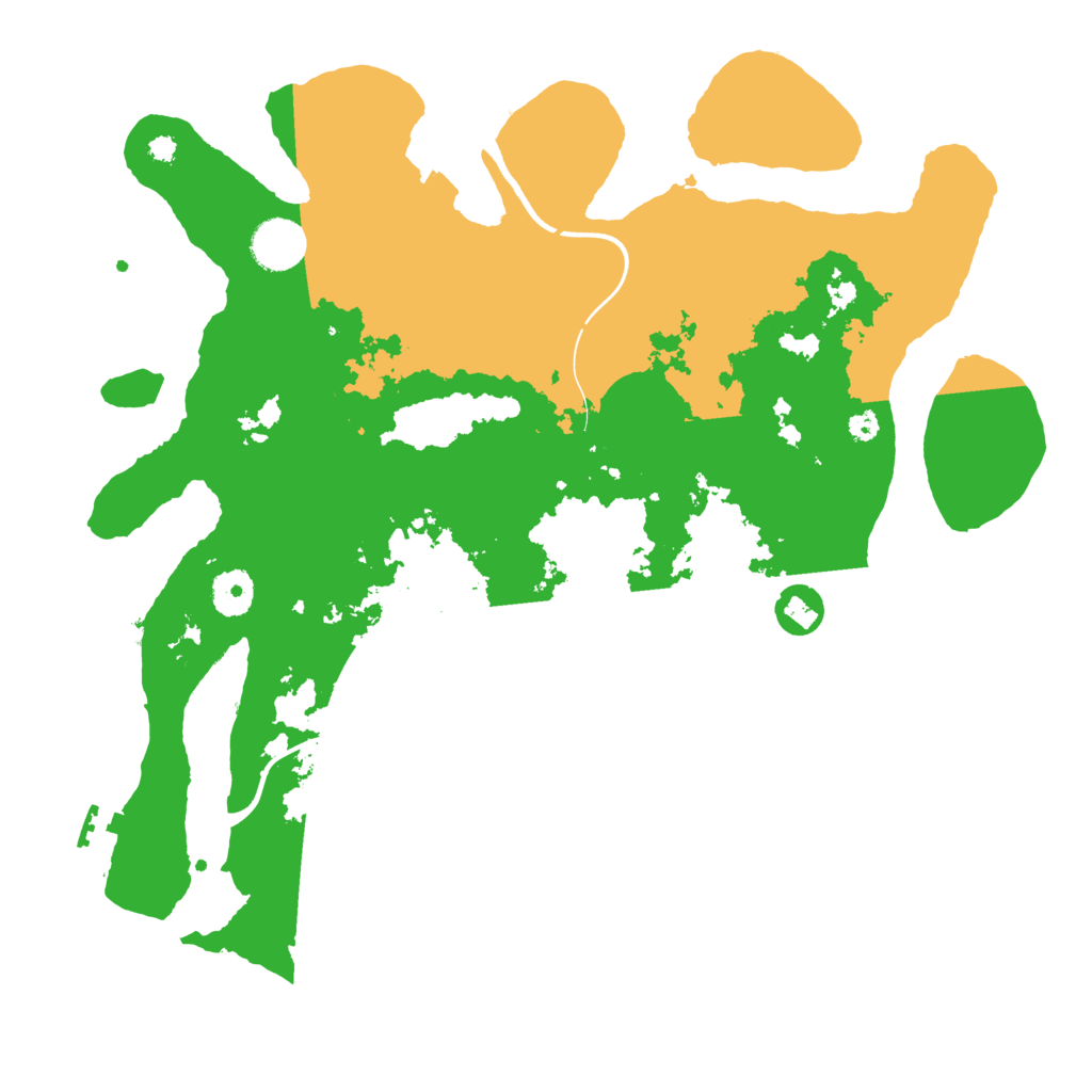 Biome Rust Map: Procedural Map, Size: 3700, Seed: 4941482