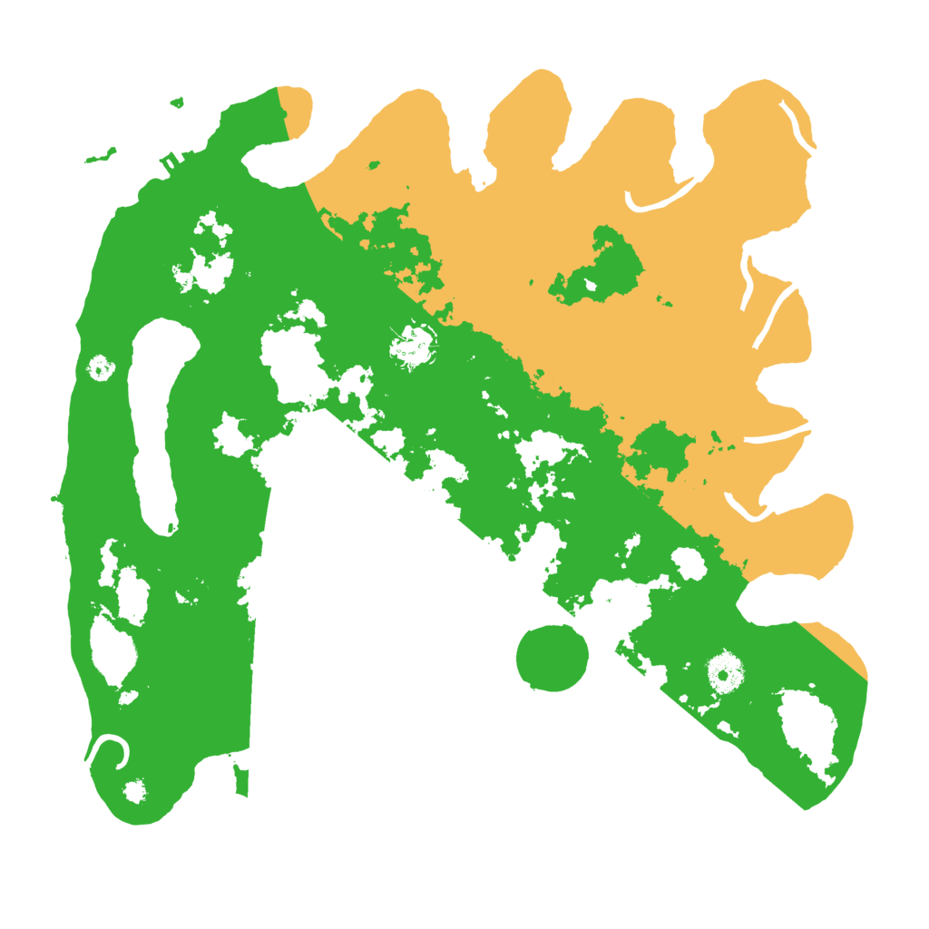 Biome Rust Map: Procedural Map, Size: 3700, Seed: 1247586