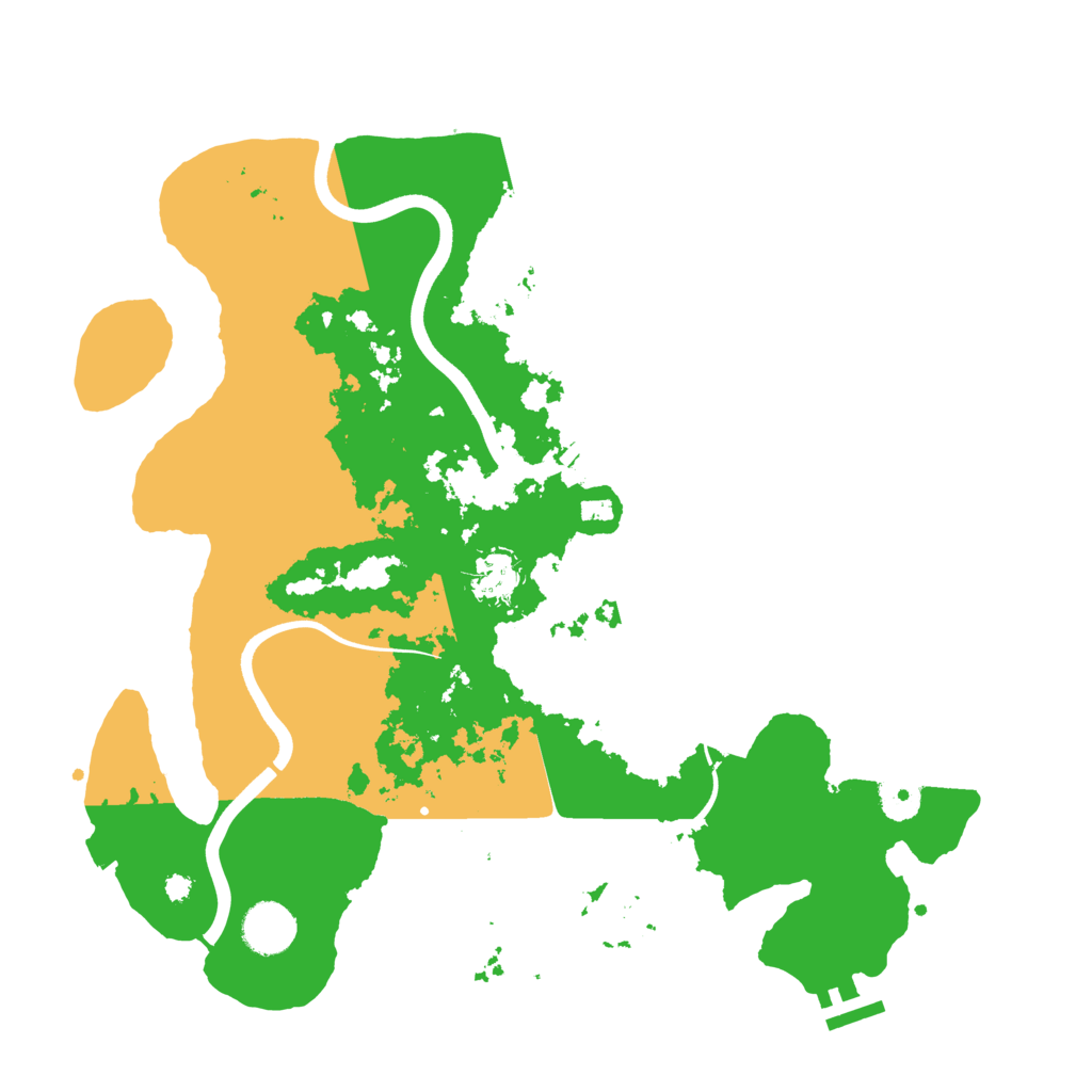 Biome Rust Map: Procedural Map, Size: 3700, Seed: 5278894