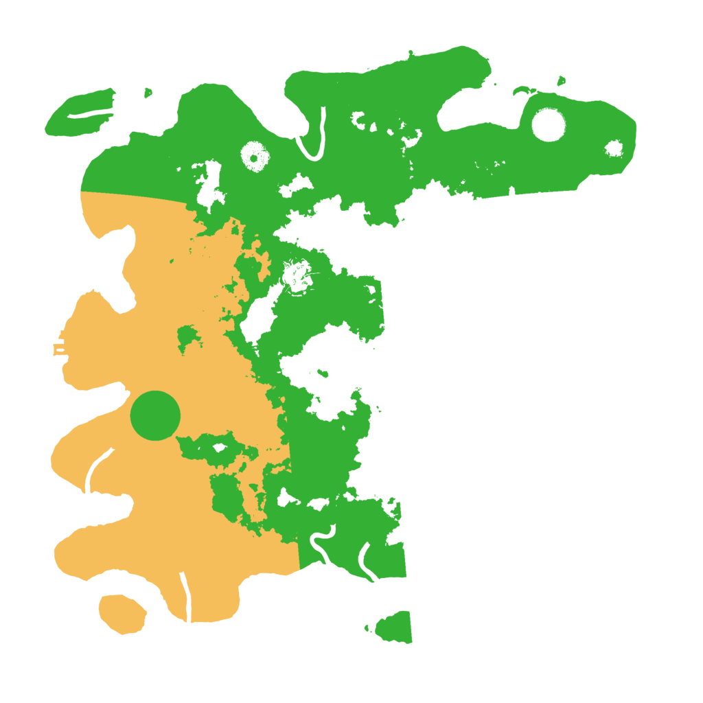 Biome Rust Map: Procedural Map, Size: 3700, Seed: 3233371