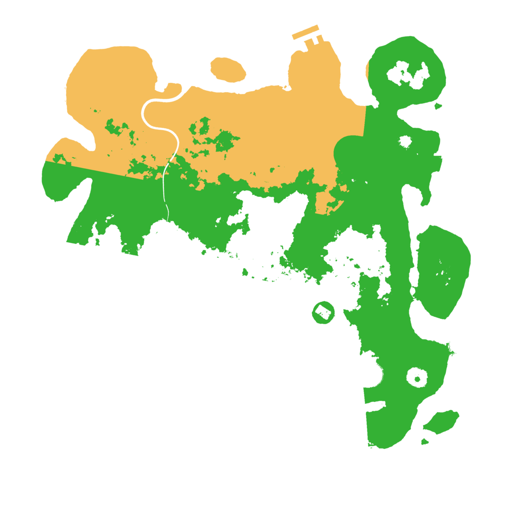 Biome Rust Map: Procedural Map, Size: 3700, Seed: 2259185