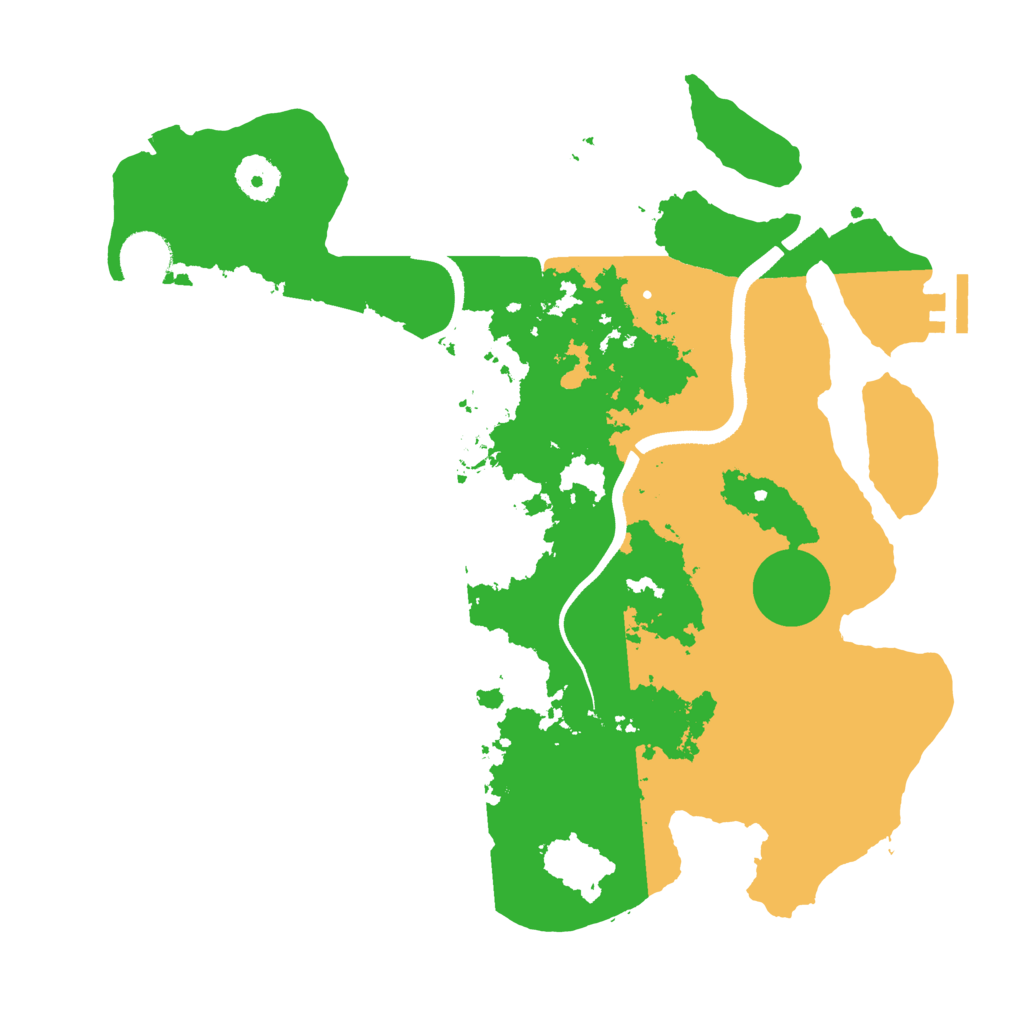 Biome Rust Map: Procedural Map, Size: 3500, Seed: 107914433