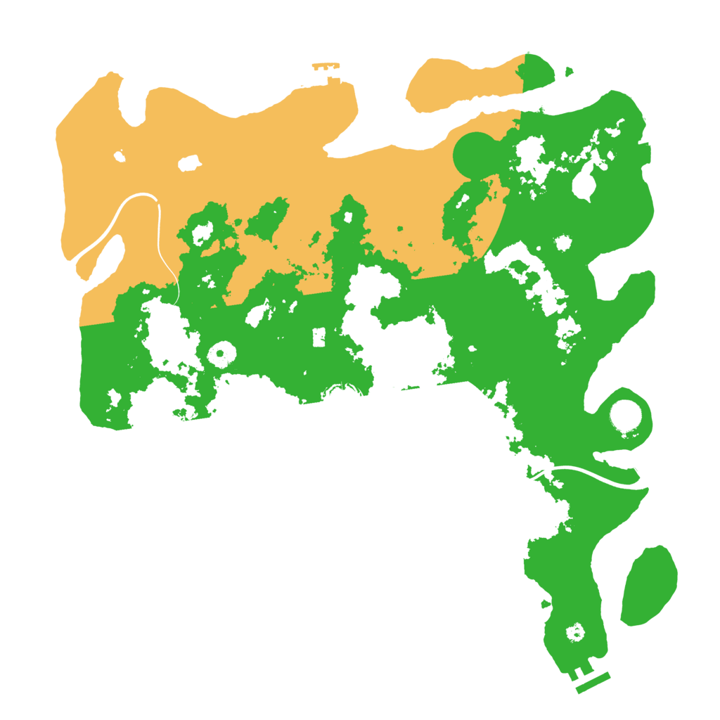 Biome Rust Map: Procedural Map, Size: 4000, Seed: 696974