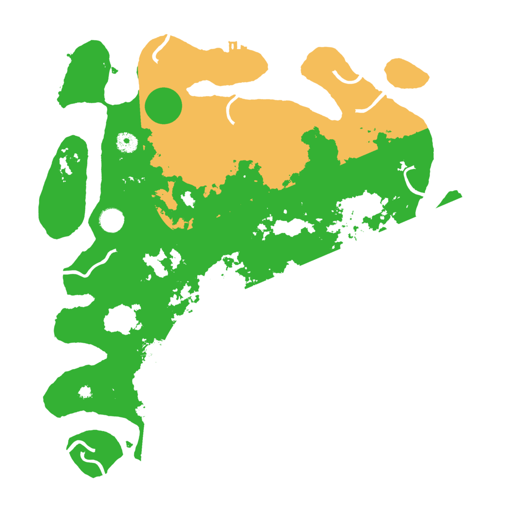 Biome Rust Map: Procedural Map, Size: 3700, Seed: 2693554