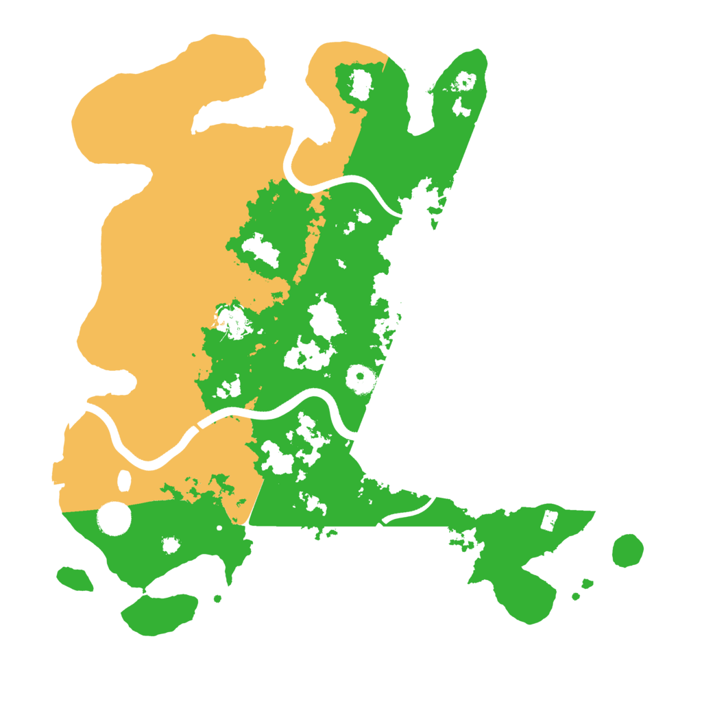 Biome Rust Map: Procedural Map, Size: 3700, Seed: 1325557