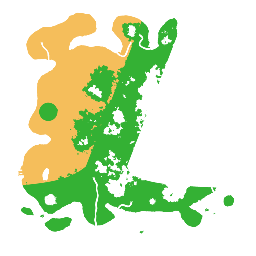 Biome Rust Map: Procedural Map, Size: 3700, Seed: 1325557