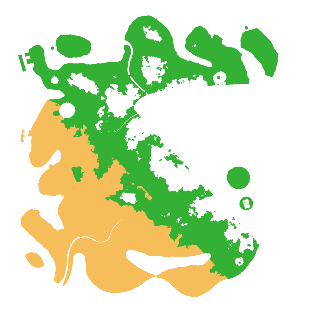 Biome Rust Map: Procedural Map, Size: 3700, Seed: 56403