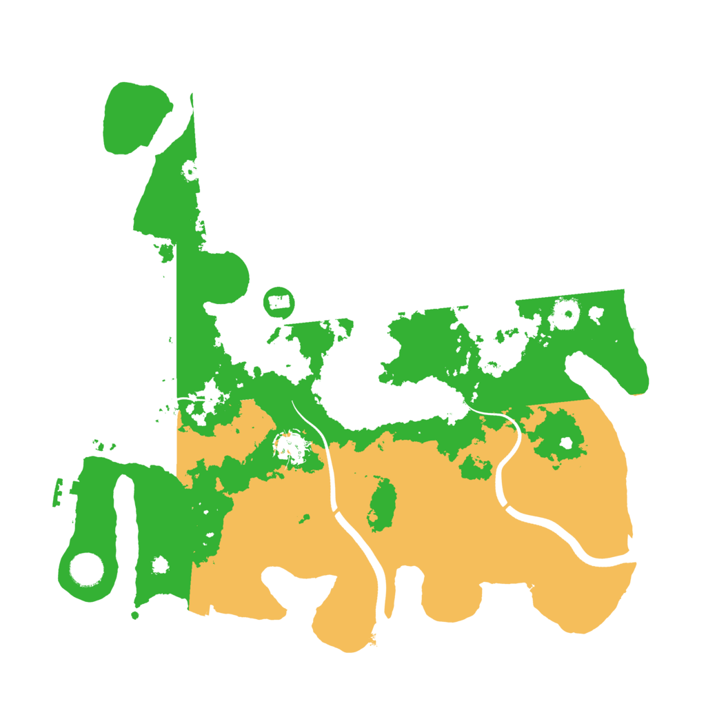 Biome Rust Map: Procedural Map, Size: 3700, Seed: 5165258