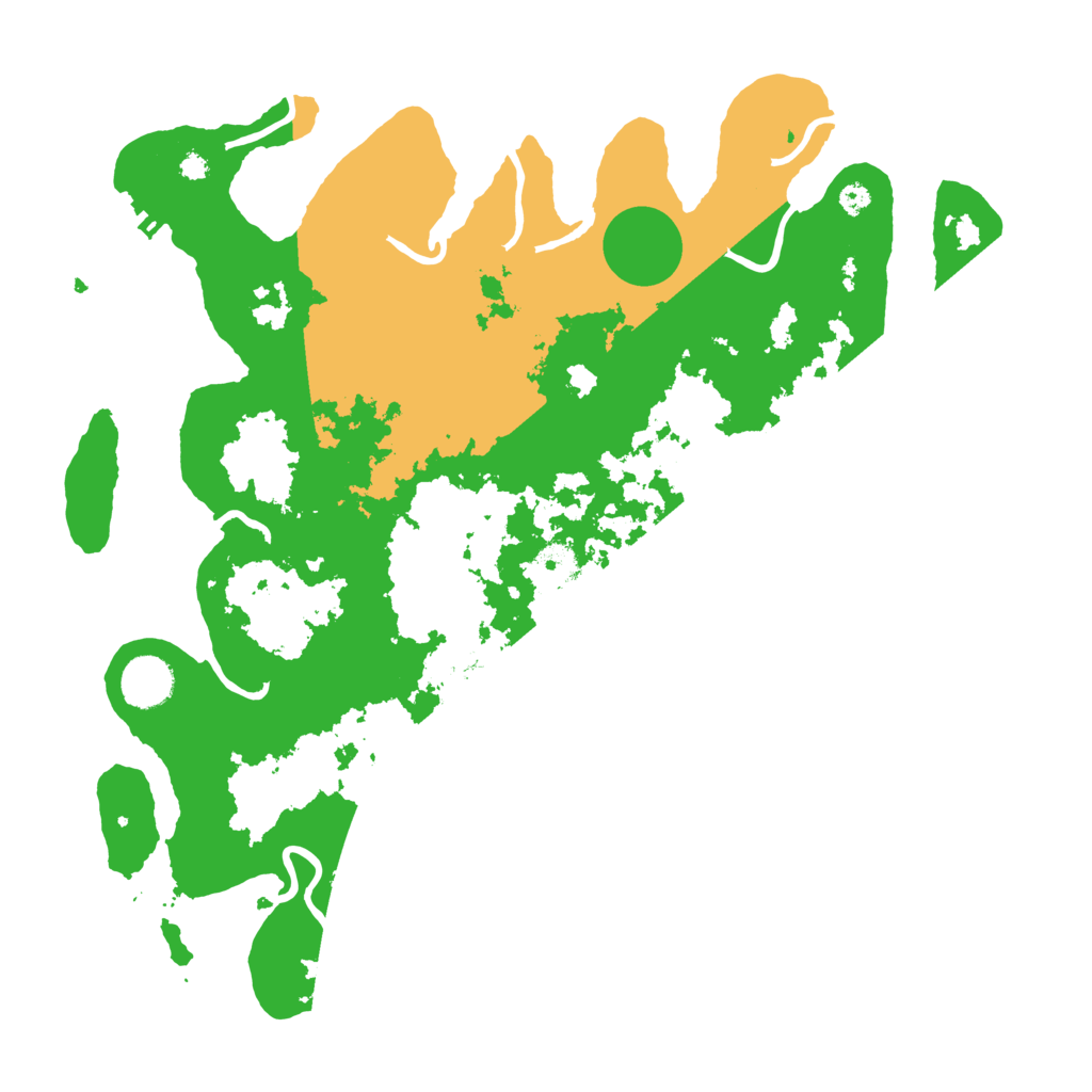 Biome Rust Map: Procedural Map, Size: 3700, Seed: 3315003