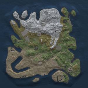Thumbnail Rust Map: Procedural Map, Size: 3500, Seed: 150, 15 Monuments