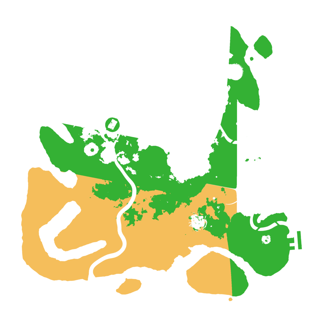 Biome Rust Map: Procedural Map, Size: 3500, Seed: 150