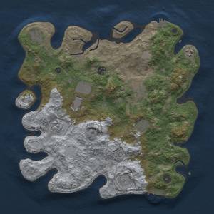Thumbnail Rust Map: Procedural Map, Size: 3700, Seed: 4341220, 16 Monuments