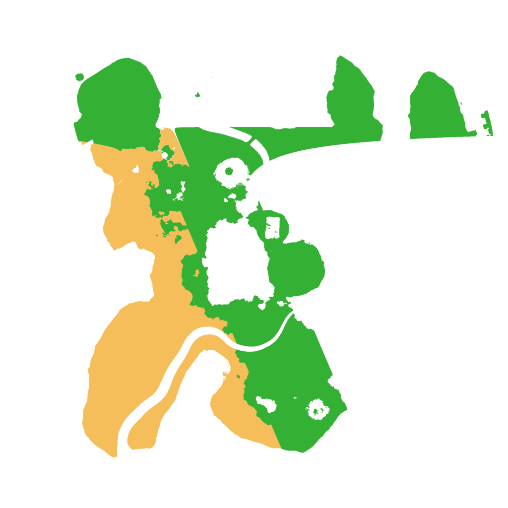 Biome Rust Map: Procedural Map, Size: 2500, Seed: 54547