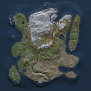 Thumbnail Rust Map: Procedural Map, Size: 2800, Seed: 5, 8 Monuments