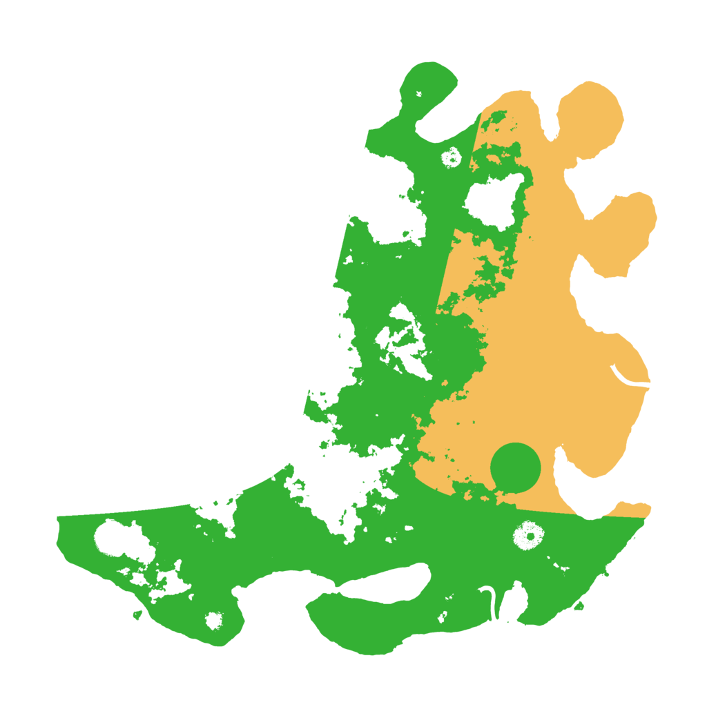 Biome Rust Map: Procedural Map, Size: 3700, Seed: 5152406