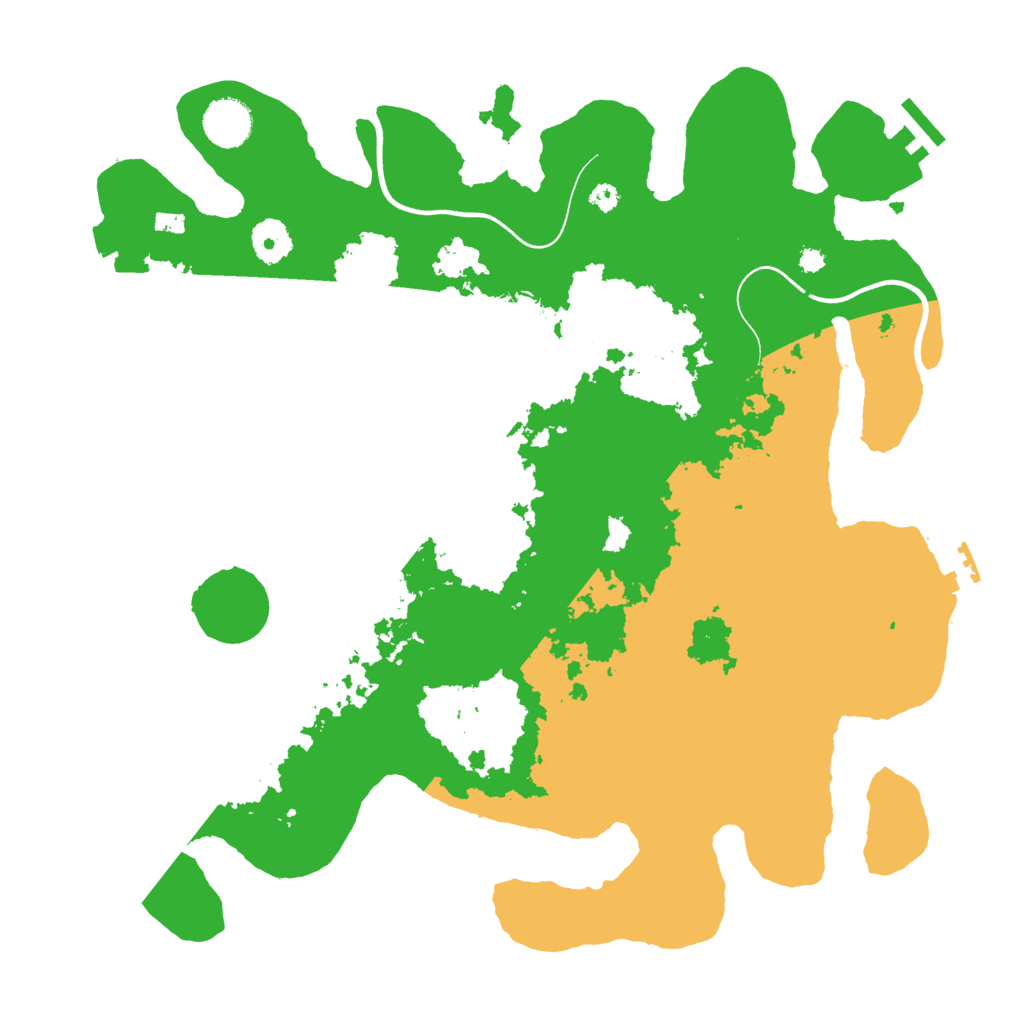 Biome Rust Map: Procedural Map, Size: 3700, Seed: 1148512