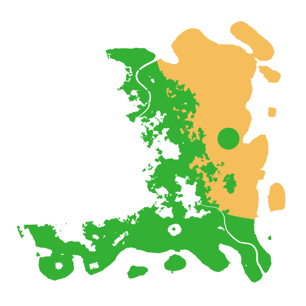 Biome Rust Map: Procedural Map, Size: 3700, Seed: 5249497