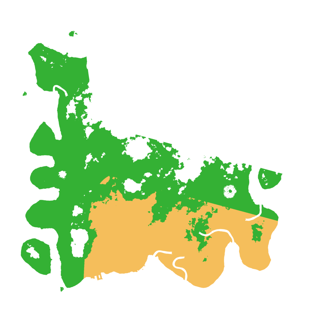 Biome Rust Map: Procedural Map, Size: 3700, Seed: 5469695