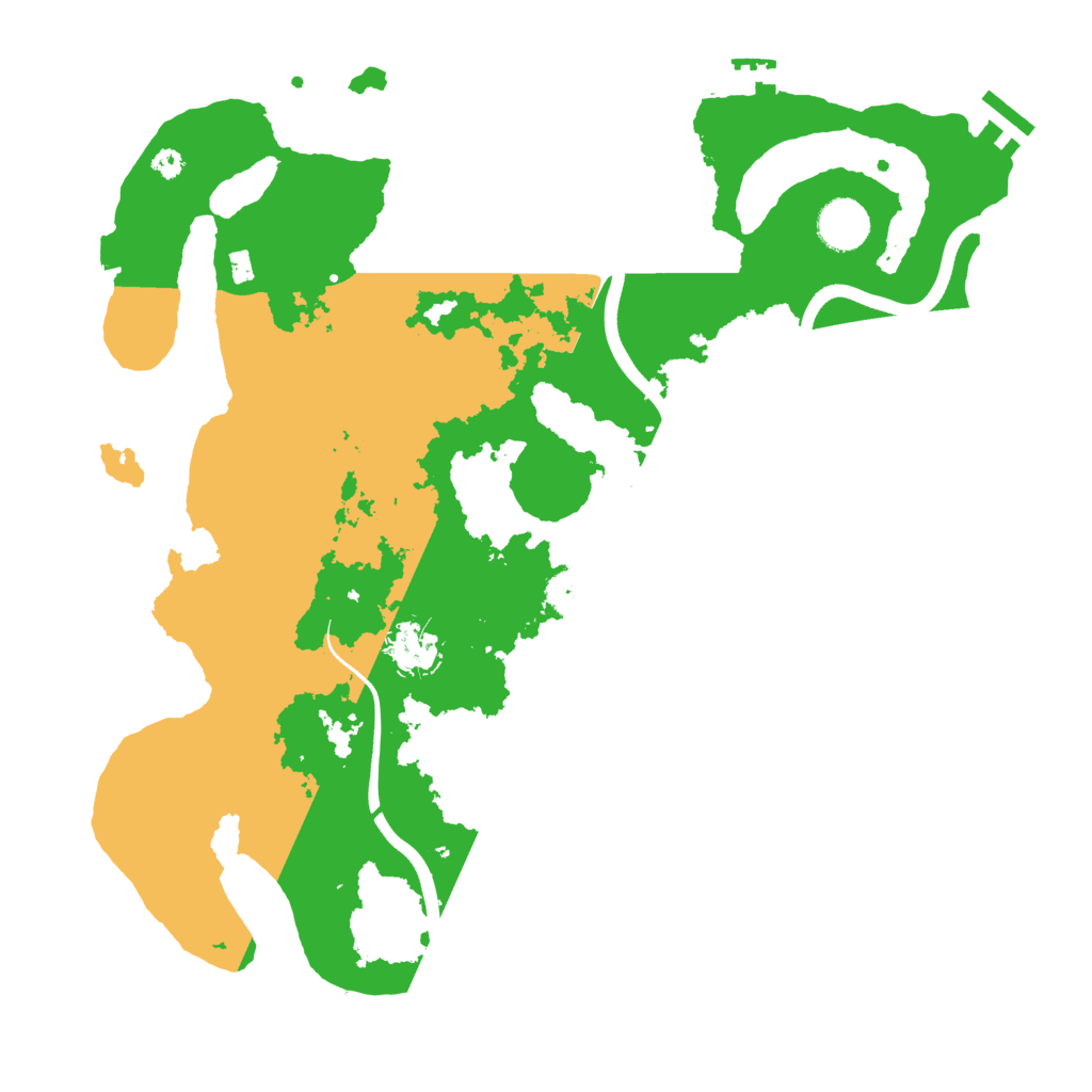 Biome Rust Map: Procedural Map, Size: 3700, Seed: 2990118