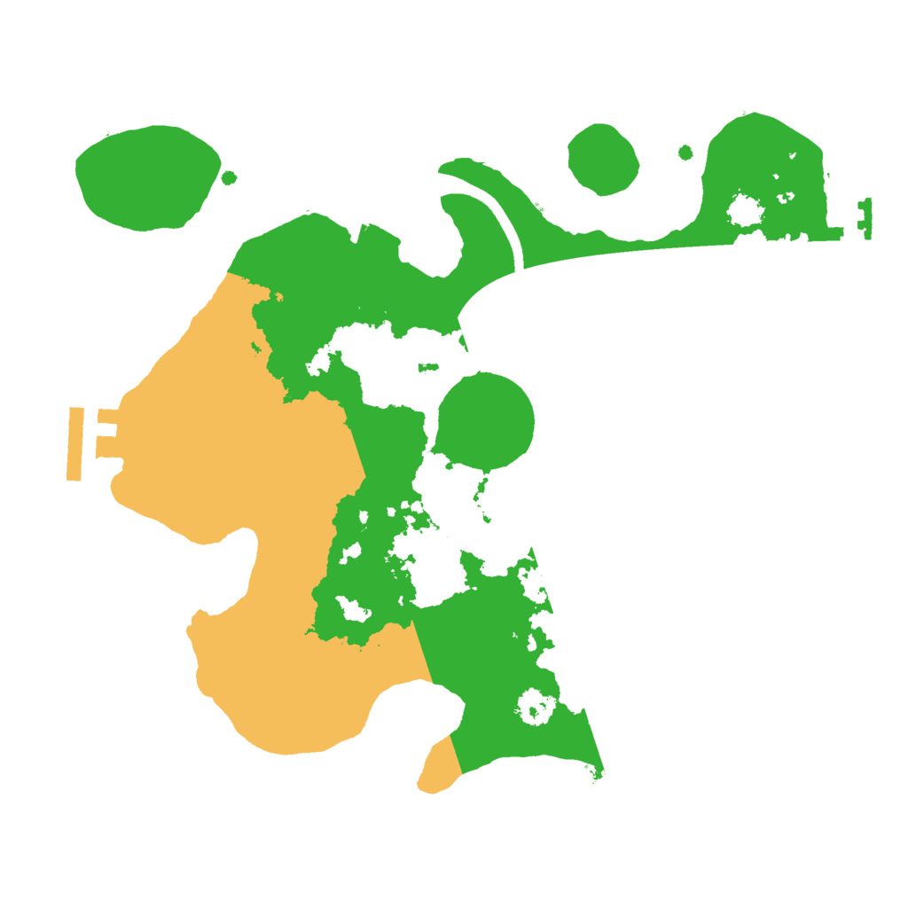 Biome Rust Map: Procedural Map, Size: 2500, Seed: 12493878
