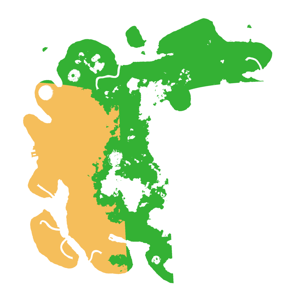 Biome Rust Map: Procedural Map, Size: 3700, Seed: 3025029