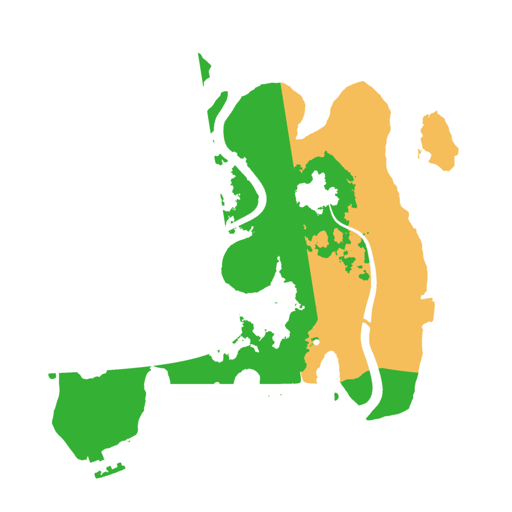 Biome Rust Map: Procedural Map, Size: 2500, Seed: 764425