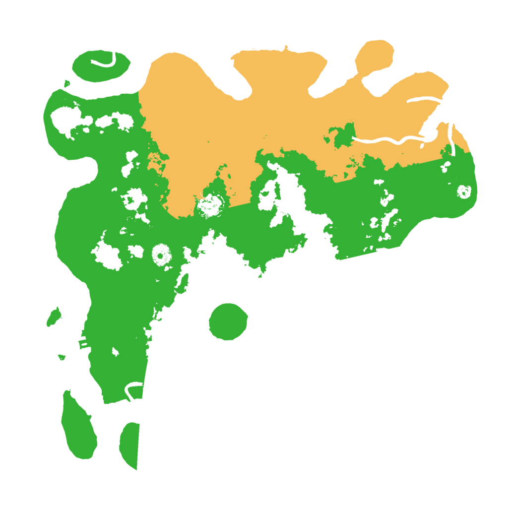 Biome Rust Map: Procedural Map, Size: 3700, Seed: 1292962