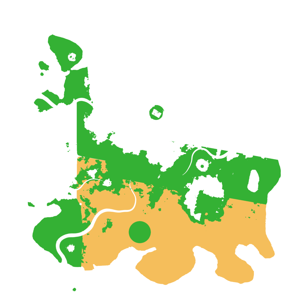 Biome Rust Map: Procedural Map, Size: 3700, Seed: 572154