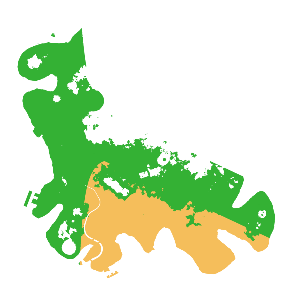 Biome Rust Map: Procedural Map, Size: 3700, Seed: 3782864