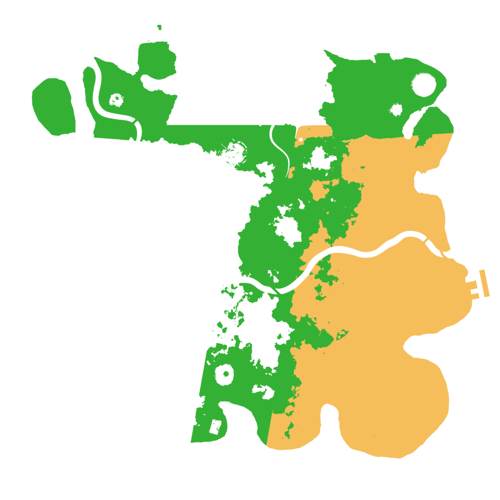 Biome Rust Map: Procedural Map, Size: 3700, Seed: 2678760