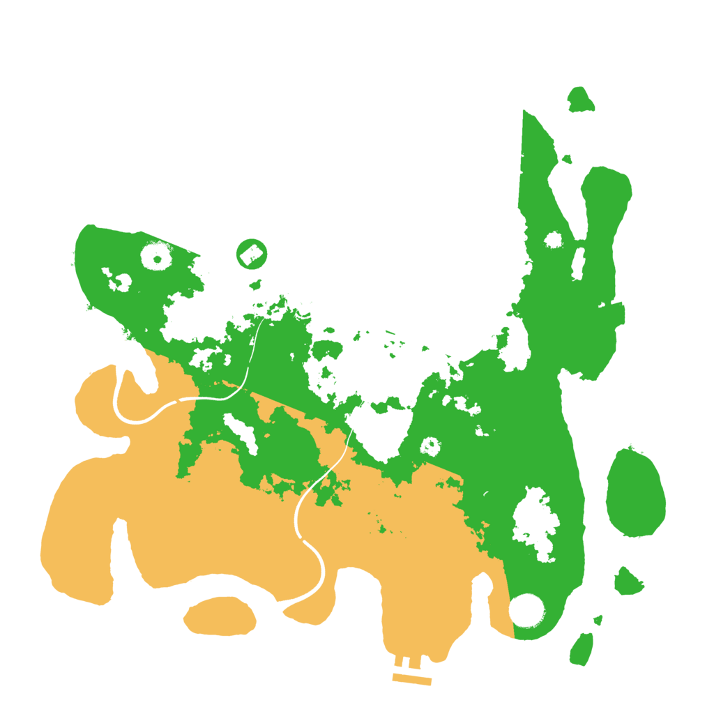 Biome Rust Map: Procedural Map, Size: 3700, Seed: 4043013