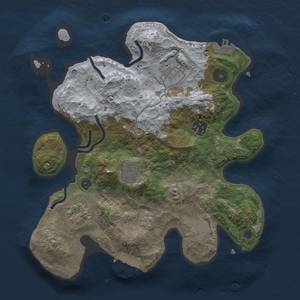 Thumbnail Rust Map: Procedural Map, Size: 3000, Seed: 49999, 12 Monuments