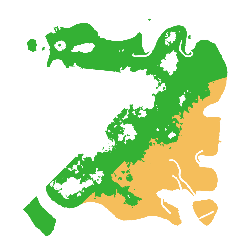 Biome Rust Map: Procedural Map, Size: 3500, Seed: 3210