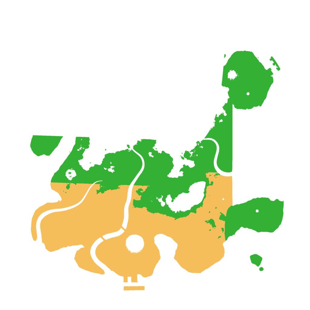 Biome Rust Map: Procedural Map, Size: 3000, Seed: 1289646545